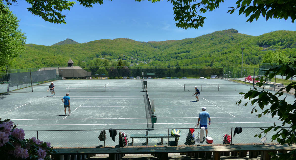 Sugar Mountain Public Tennis Courts NC Blue Ridge