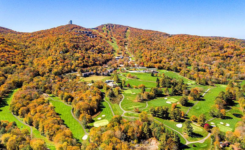 First Fall Colors in the NC Blue Ridge Mountains - Sugar Mountain 2021