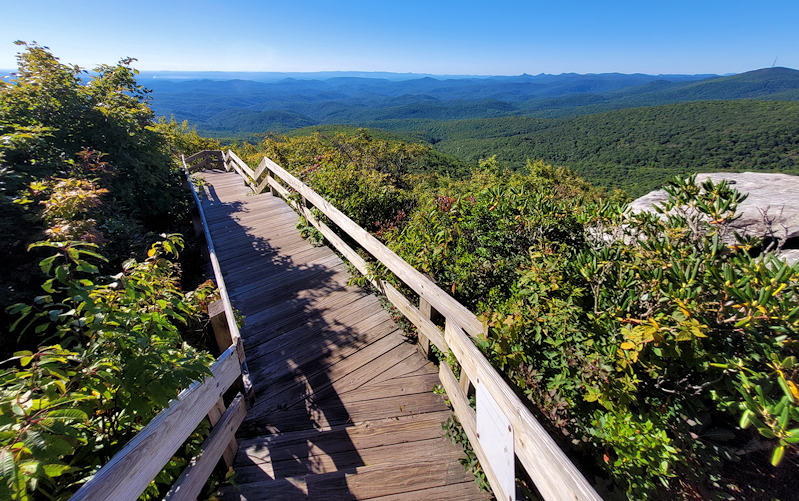 Rough Ridge Hike Boardwalk NC