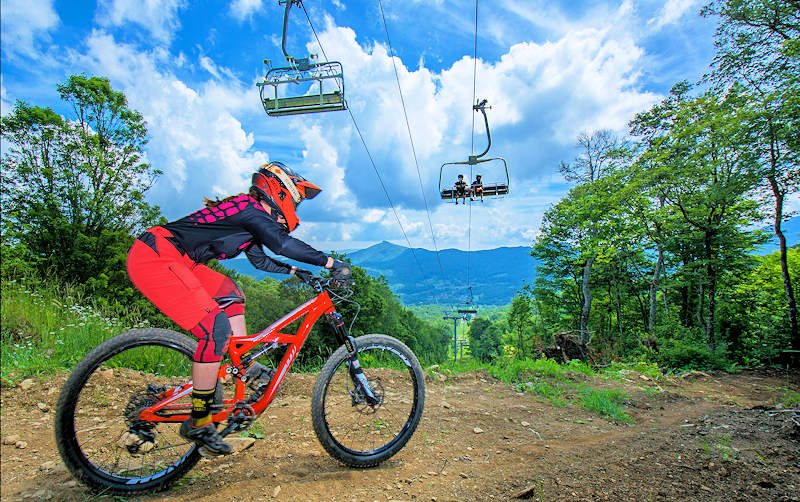 Biker on Sugar Mountain